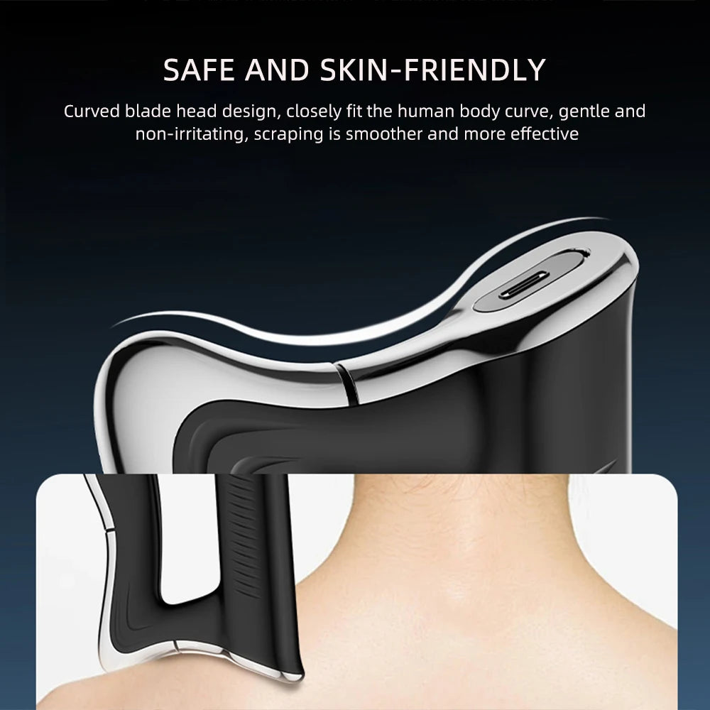 Electric Fascia Knife Massager High Frequency Vibration Muscle Scraper 9 Gears Portable Full Body Deep Tissue Muscle Relaxation Device for Gym Office Home