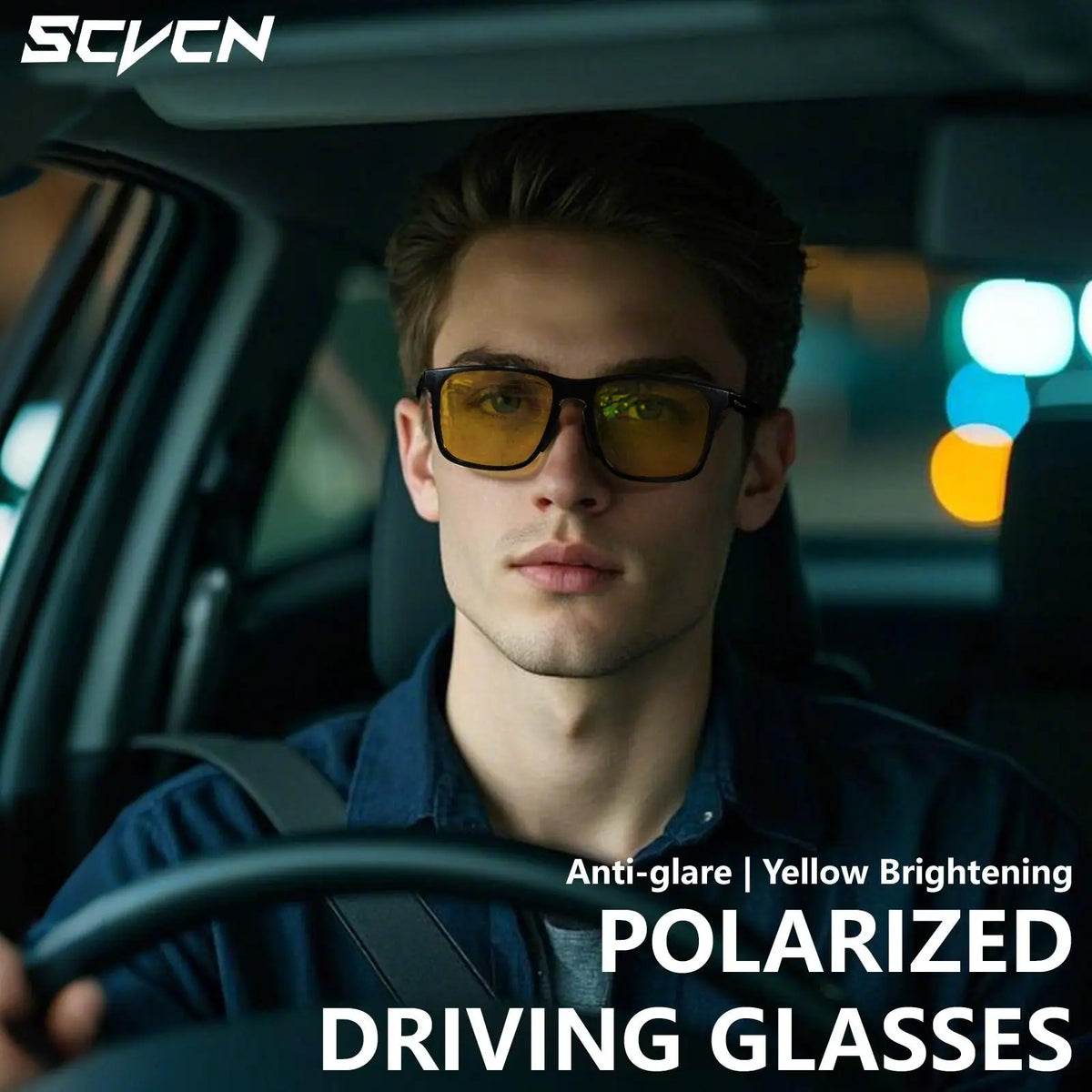 5PACK SCVCN Men's Polarized Outdoor Cycling Glasses UV400 Sports Sunglasses for Mountain Biking, Fishing