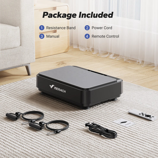 MERACH Vibration Plate Exercise Machine, Vibrating Plate Machine for Weight Loss, Mini Full Body Vibration Platform for Lymphatic Drainage, Exercise Equipment for Women
