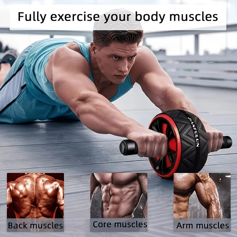 Abdominal Roller, Exercise Equipment for Core Strength Training, Home Fitness Wheel for Men and Women