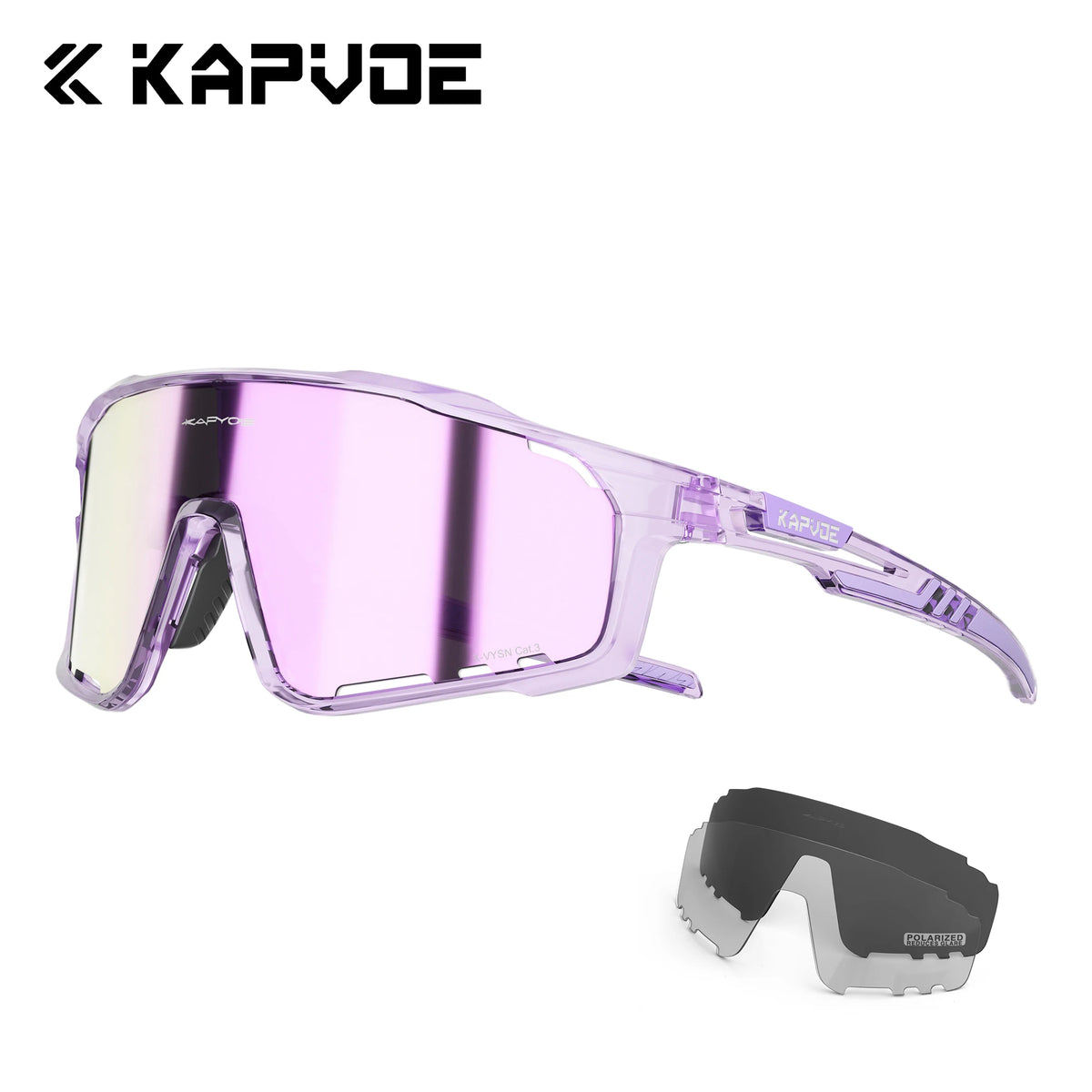 Kapvoe Cycling Glasses Polarized Sunglasses for Men Women Biking UV400 Outdoor Mountain Bike Sports Mountain Glasses Fishing