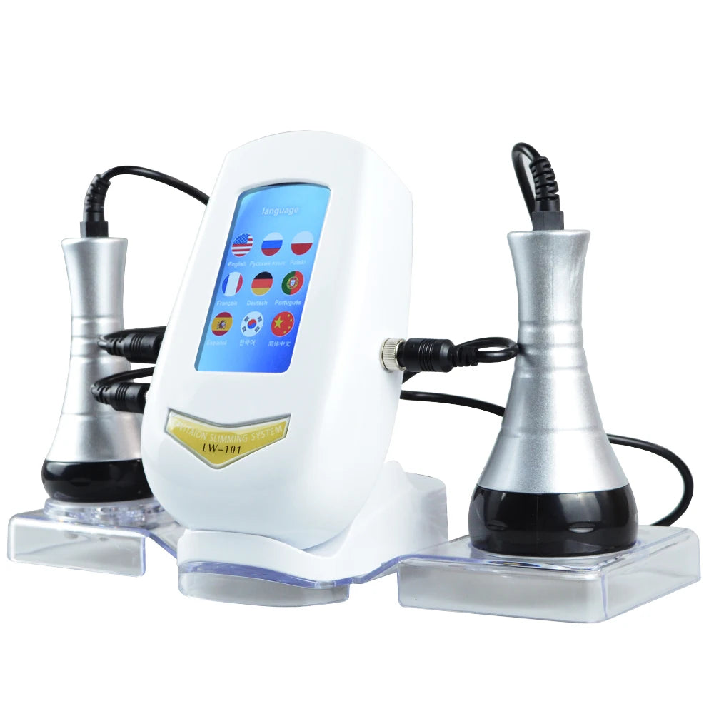 3 In 1 40K Ultrasonic Cavitation Machine Body Slimming Weight Loss Facial Skin Tightening And Lifting