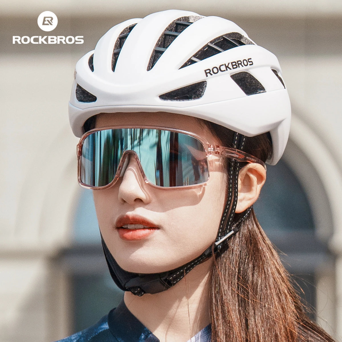 ROCKBROS Cycling Glasses Photochromic Outdoor Bike Sunglasses UV400 Eyewear Sports Eye Protection Windproof Riding Big Frame Polarized Glasse
