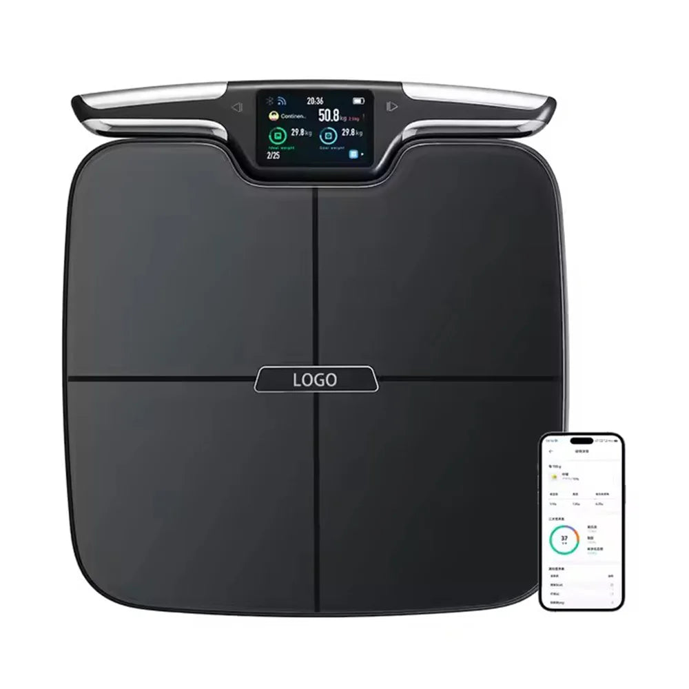 Smart Body Fat Scale 8-Electrode Body Composition Analyzer with Hand & Foot Electrodes for Segmental Muscle Fat Analysis