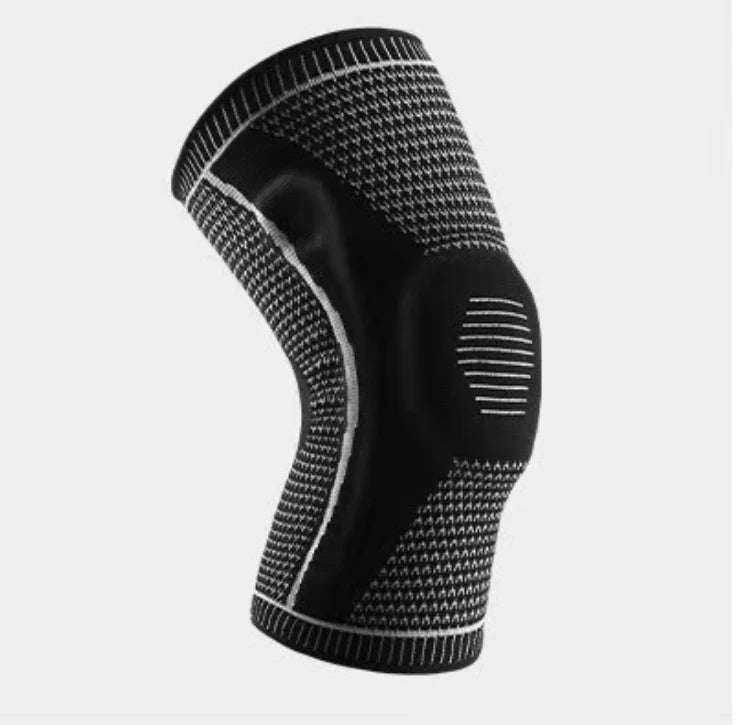 Nylon Outdoor Sports Silicone Knee Pads Summer Knee Basketball Men's Knee Professional Fitness Running Knitted Knee Pads 2026