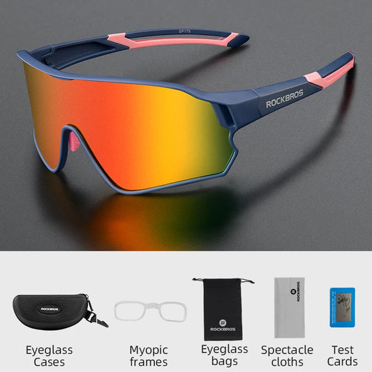 ROCKBROS Cycling Glasses UV400 Outdoor Sport Sunglasses Ultra-light Unisex Bicycle Eyewear MTB Road Bike Polarized Glasses