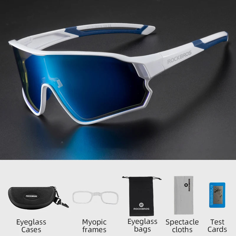 ROCKBROS Cycling Glasses UV400 Outdoor Sport Sunglasses Ultra-light Unisex Bicycle Eyewear MTB Road Bike Polarized Glasses