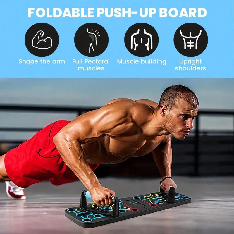 Solid Push Up Board Multi Functional Stands System Home Gym Chest Muscle Exercise for Men Women