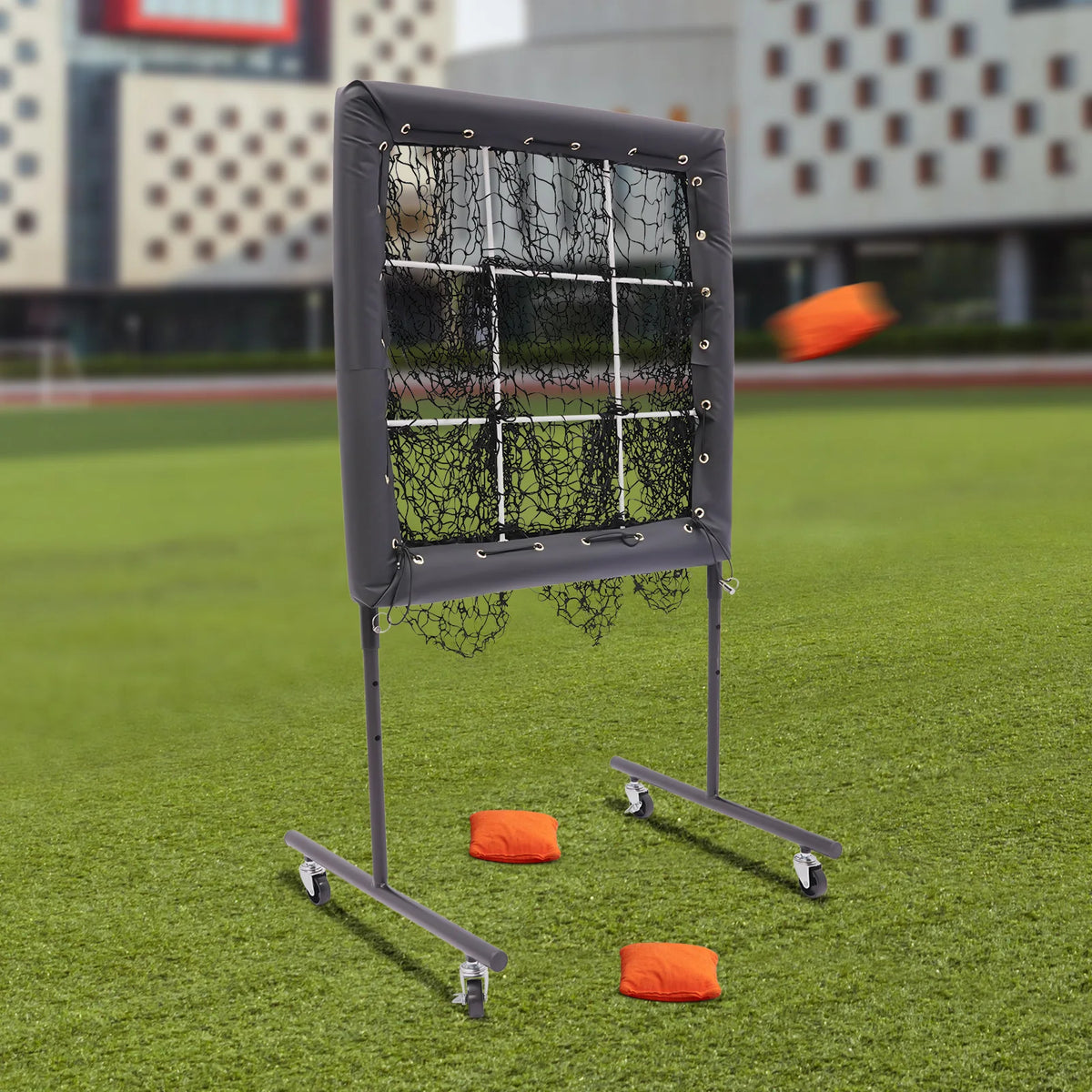 3 Gears Adjustable Height Baseball Training Equipment for Hitting Pitching Practice Baseball Trainer Aid Baseball Training Net