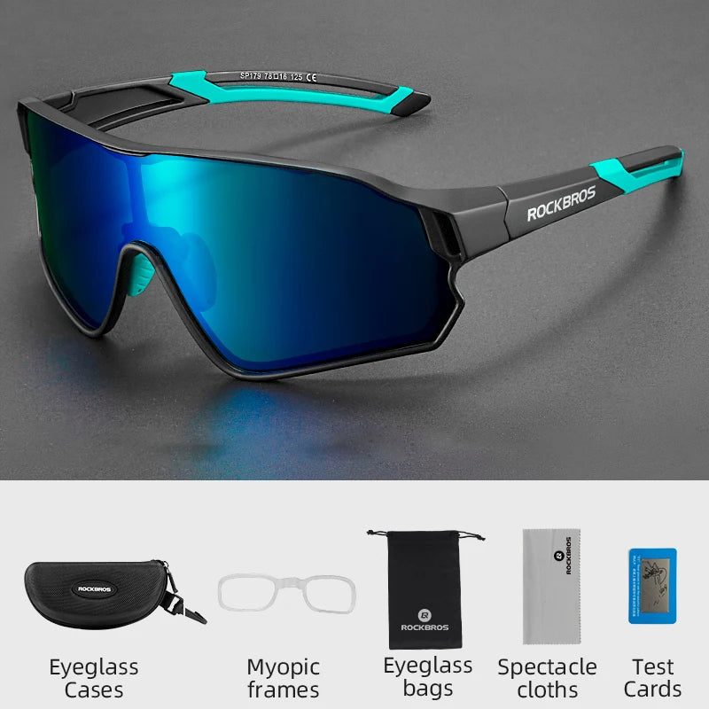 ROCKBROS Cycling Glasses UV400 Outdoor Sport Sunglasses Ultra-light Unisex Bicycle Eyewear MTB Road Bike Polarized Glasses