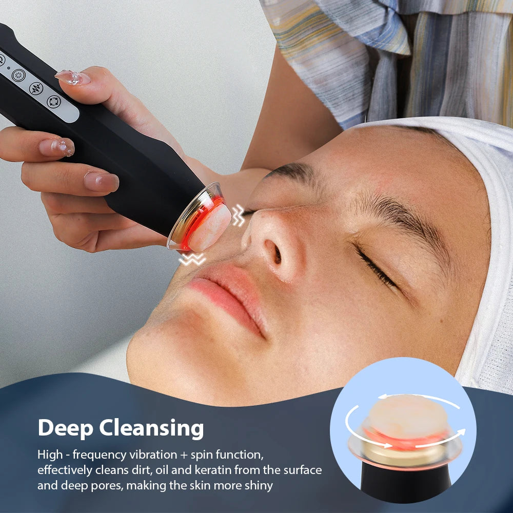 7 Colors LED Oxygen Bubble Pen Facial Massager Portable CO2 Beauty Machine Skin Rejuvenation Hydration Pore Cleaning Tool