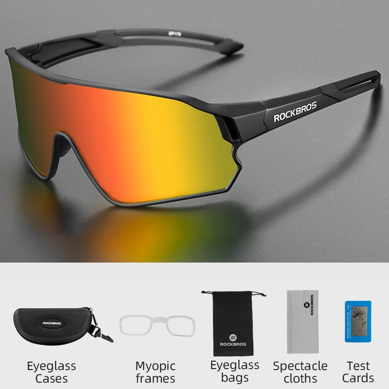 ROCKBROS Cycling Glasses UV400 Outdoor Sport Sunglasses Ultra-light Unisex Bicycle Eyewear MTB Road Bike Polarized Glasses