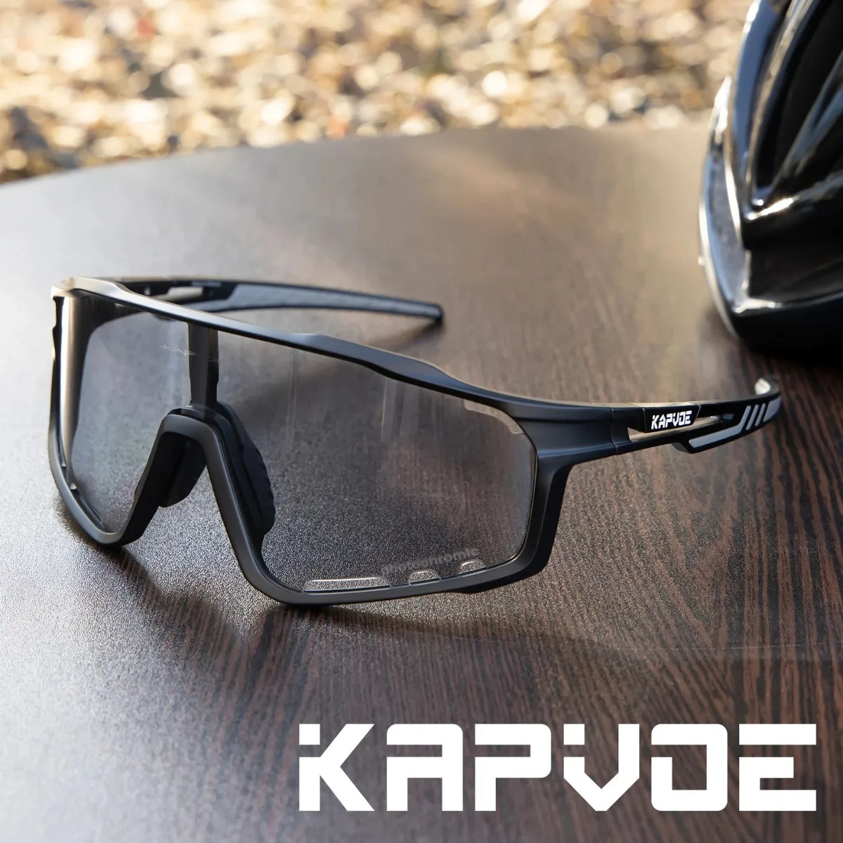 Kapvoe Photochromic Sunglasses Cycling Glasses Mountain Bike Goggles Men Baseball Eyewear Bicycle Sports Glasses for Man UV400