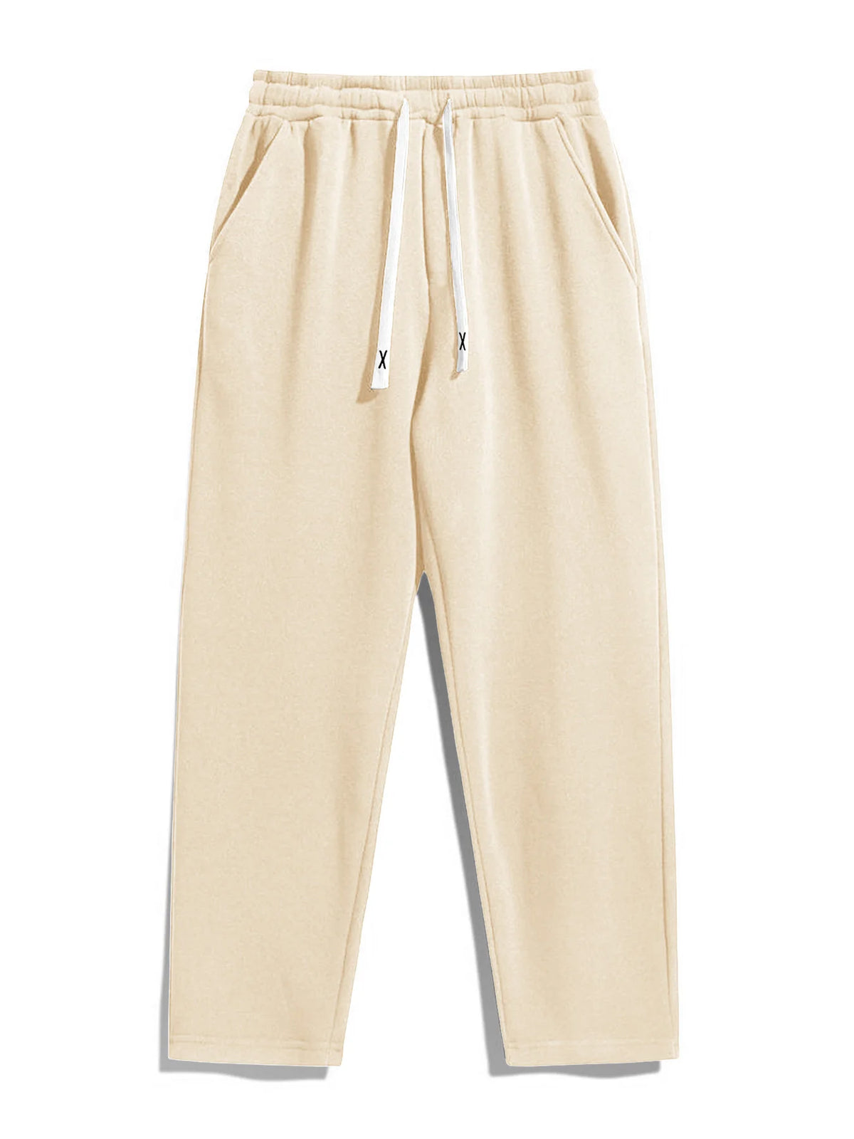 5-Piece Set Paired with Men's Casual Sports Pants, Windproof, Comfortable, Breathable Drawstring Waist Straight Leg Jogging Pants, Suitable for Outdoor Hiking, Tourism, Mountaineering, Gatherings and Other Activities.