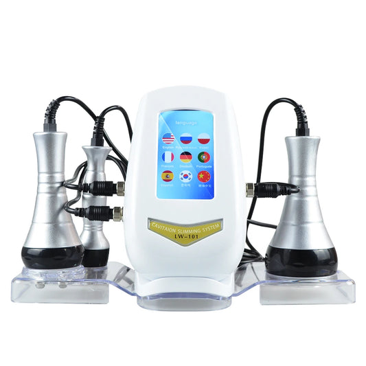 3 In 1 40K Ultrasonic Cavitation Machine Body Slimming Weight Loss Facial Skin Tightening And Lifting