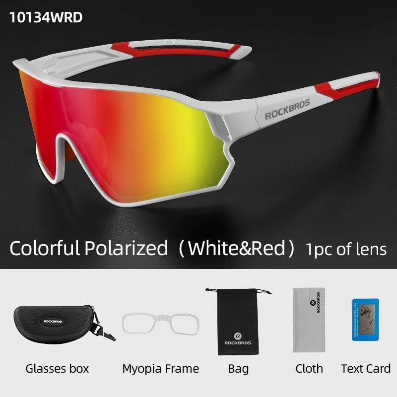 ROCKBROS Cycling Glasses UV400 Outdoor Sport Sunglasses Ultra-light Unisex Bicycle Eyewear MTB Road Bike Polarized Glasses