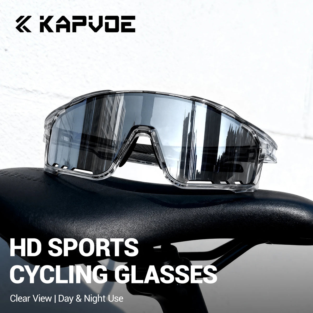 Kapvoe Cycling Glasses Polarized Sunglasses for Men Women Biking UV400 Outdoor Mountain Bike Sports Mountain Glasses Fishing
