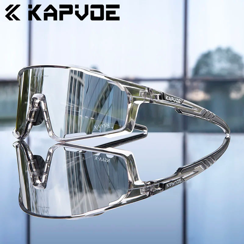 Kapvoe Cycling Glasses Polarized Sunglasses for Men Women Biking UV400 Outdoor Mountain Bike Sports Mountain Glasses Fishing