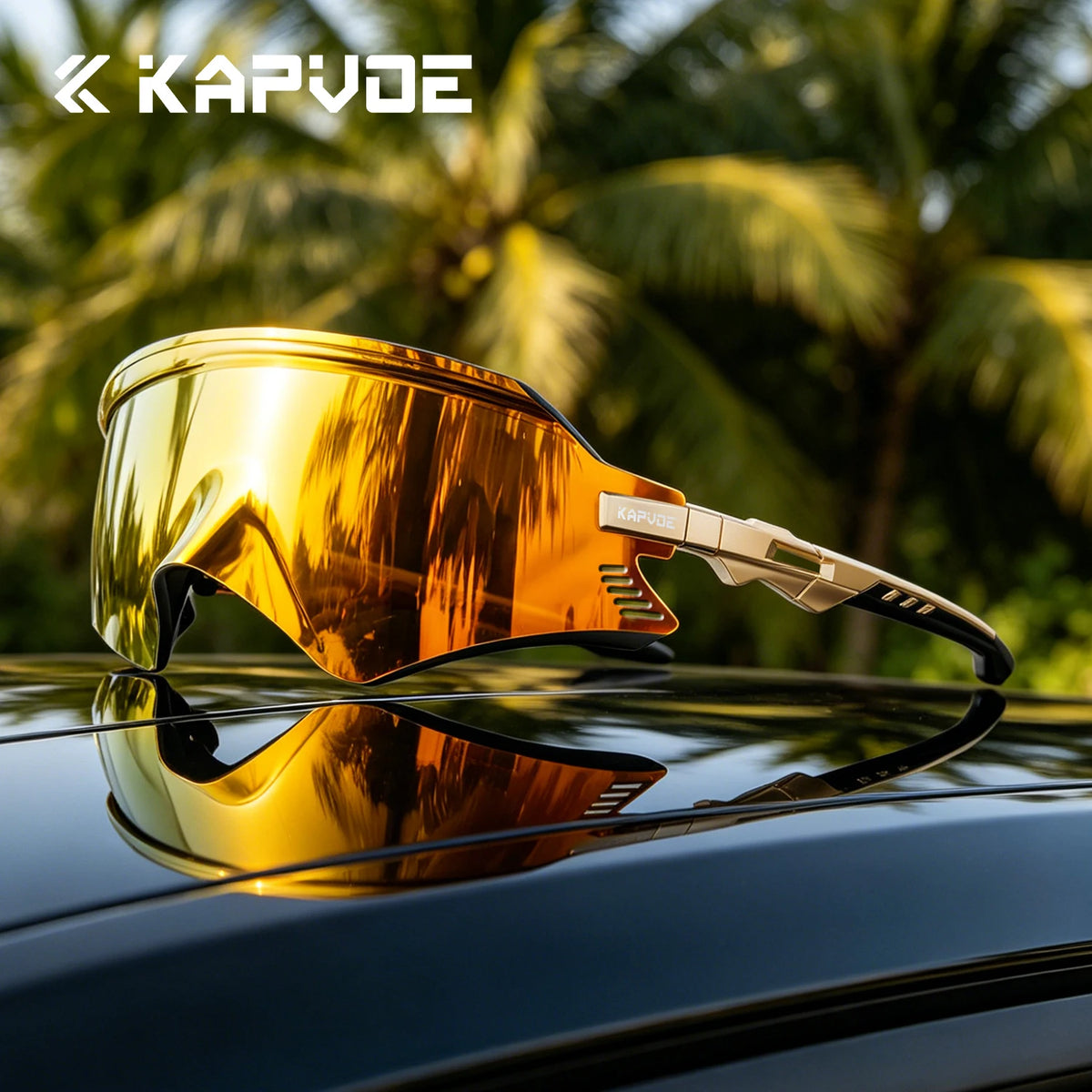 Kapvoe Cycling Sunglasses Hiking Eyewear Men's MTB Bike Bicycle Sunglasses UV400 for Women Outdoor Sport Goggles Running Pickleball Baseball Glasses