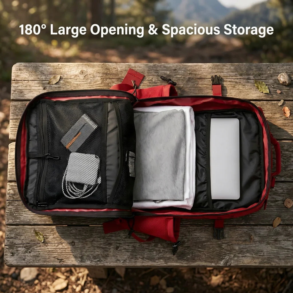 45L Large Capacity Tactical Gym Fitness Backpack For Men With MOLLE Webbing System Dual Cup Holders Outdoor Survival Hiking Camping Rucksack For Wilderness Trip Travel Daily Work Commute Outdoor Camping Activities Gear Storag